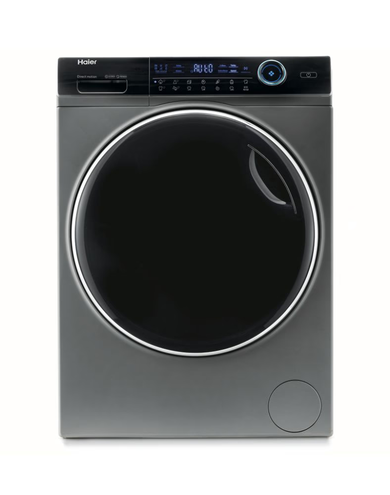 Tmavá designová pračka HAIER HW80-B14979S8-S