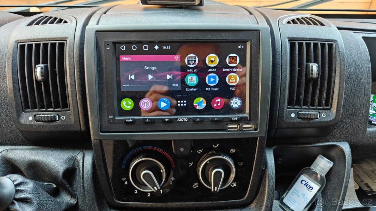 2Din rádio / navigace Android pro Fiat Ducato