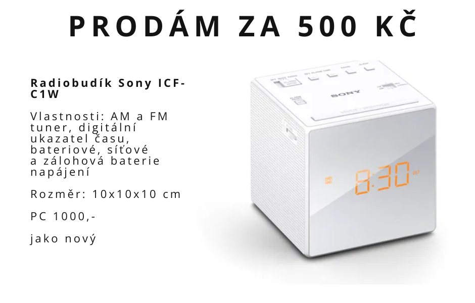 Radiobudík Sony ICF-C1W