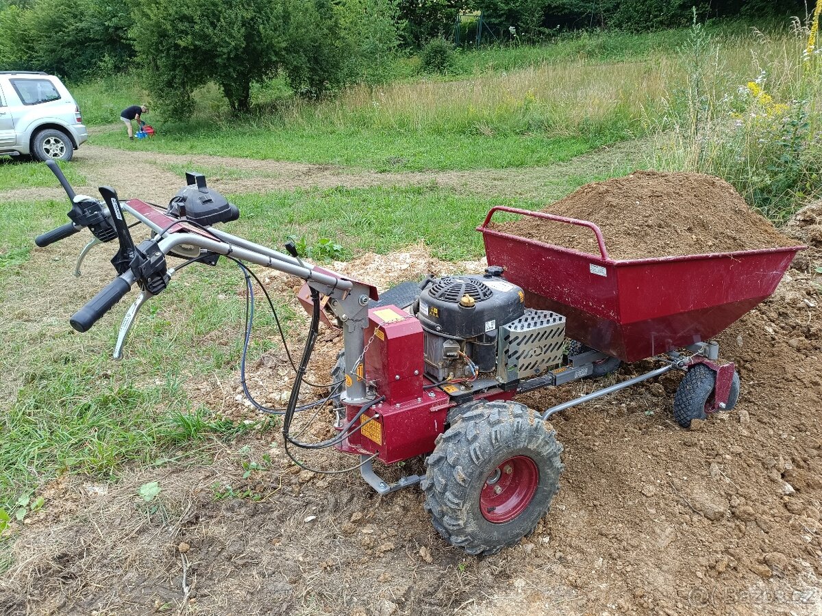 Podvozek řiditelného vozíku KOR220 s korbou