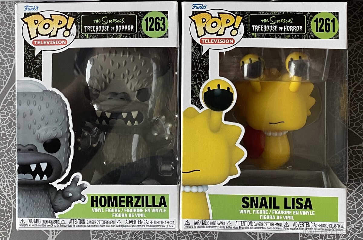 Nové figurky Funko Pop - Snail Lisa, Homerzilla