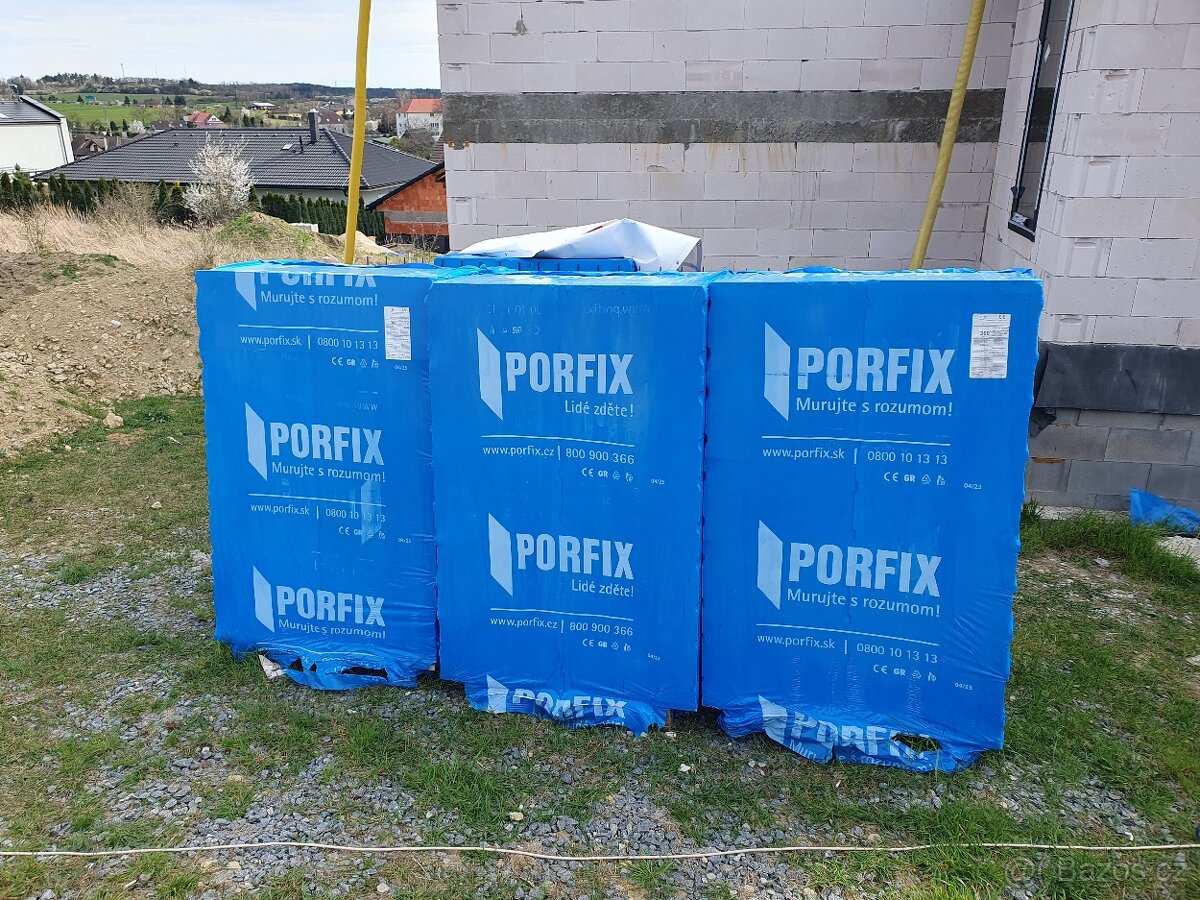 Zdivo Porfix 4 palety - tvárnice 500x250x300 mm