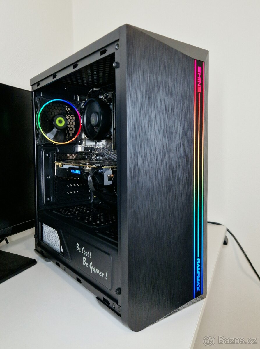 Herní PC, GTX 1080 8GB, Ryzen 5 4500, 16GB RAM, SSD