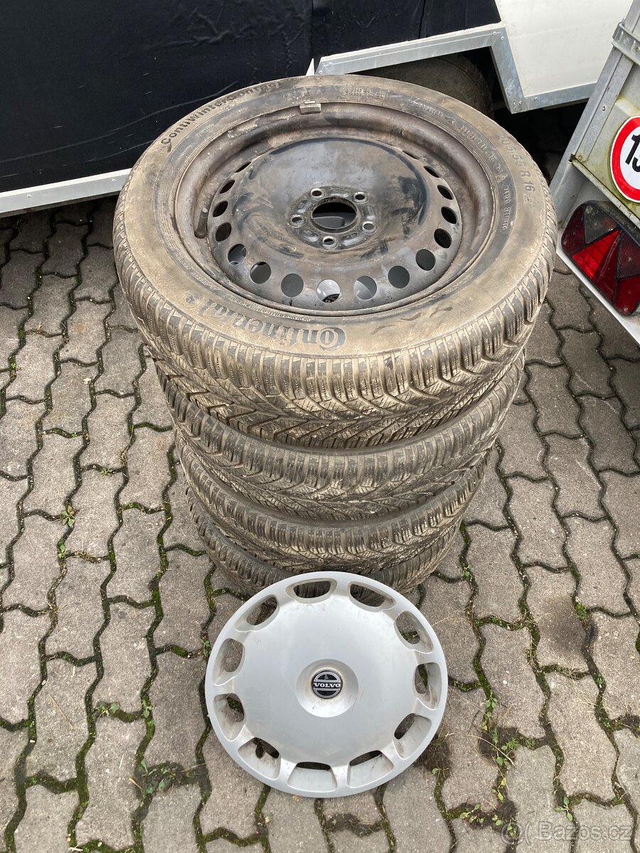 Sada plech. disků 5x108 s pneu zimní 205/55/16