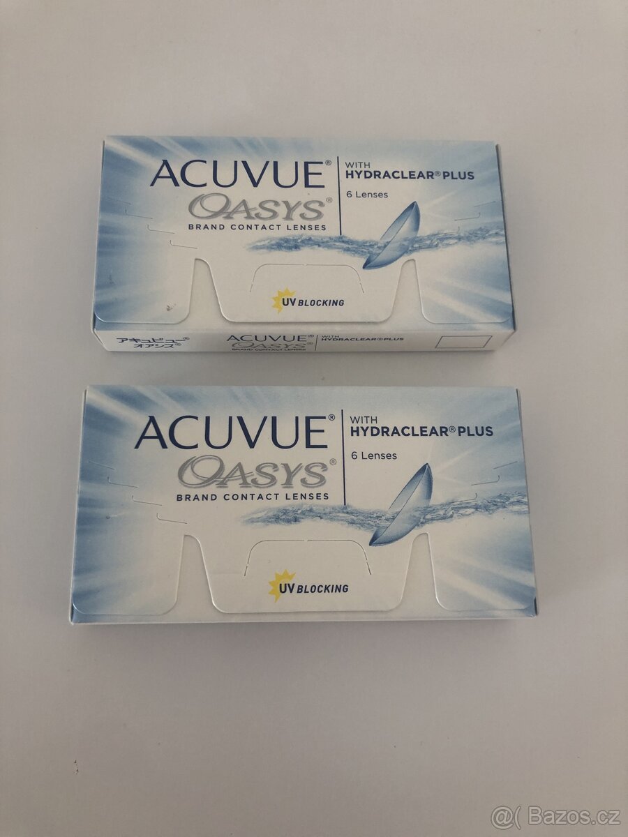 Kontaktní čočky Acuvue Oasys D -7.50 a D -8.00