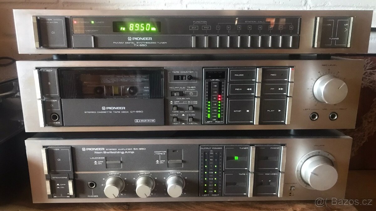 PIONEER HIFI SESTAVA -,ZESILOVAČ ,TUNER ,MAGNETOFON (1984) P