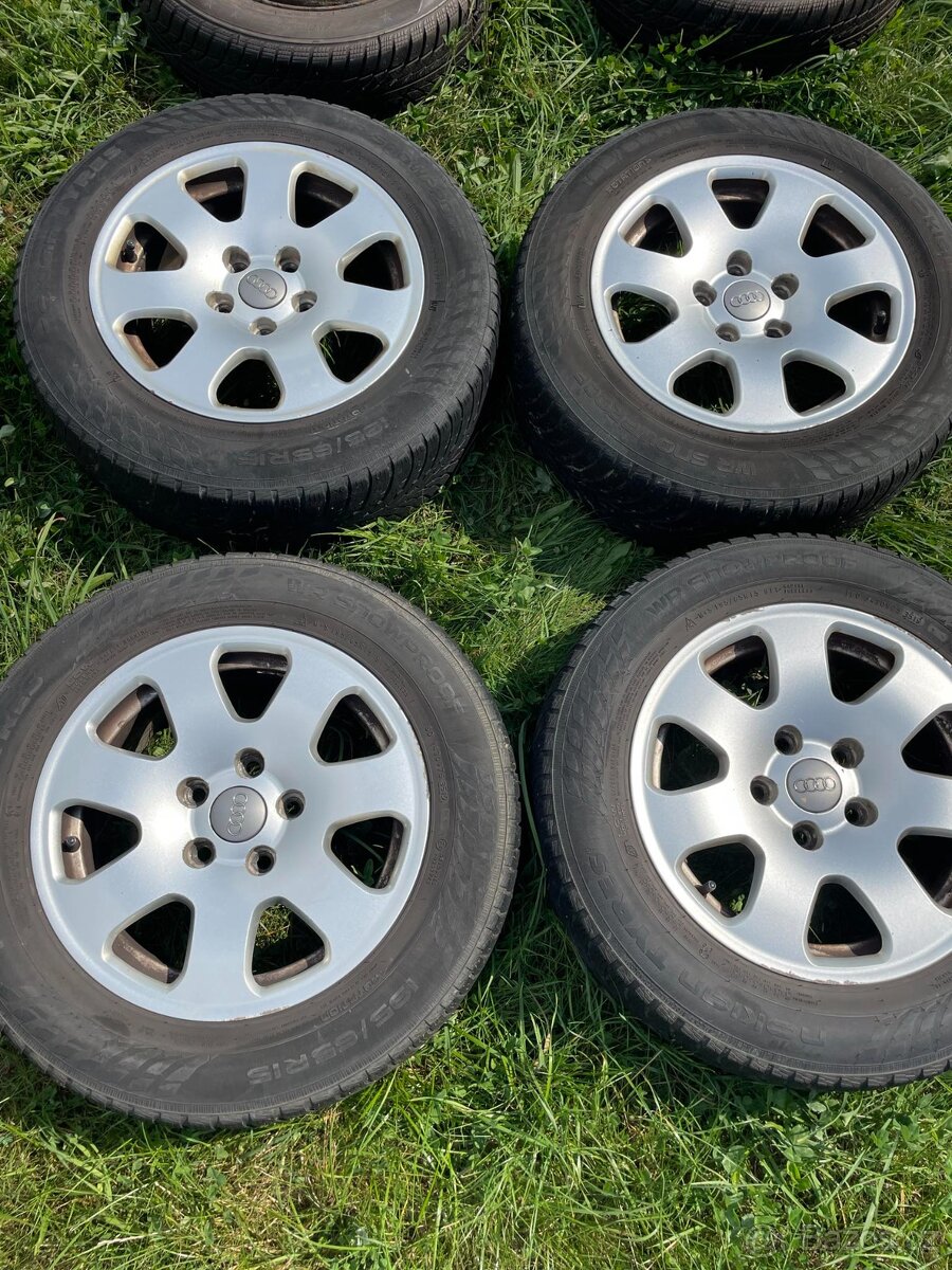 15" ALU kola – 5x112 AUDI, ŠKODA, VW, SEAT195/65/R15 Zimní