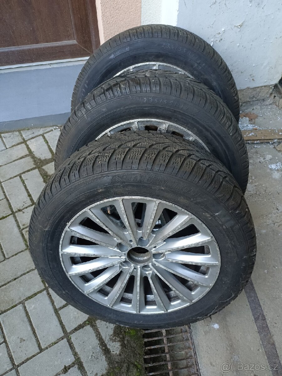 3x 17" alu 5x120 s pneu Dunlop