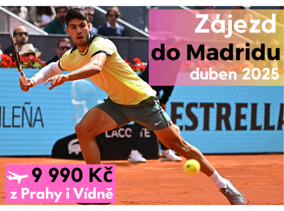 Vstupenky na tenis do Madridu - duben 2025