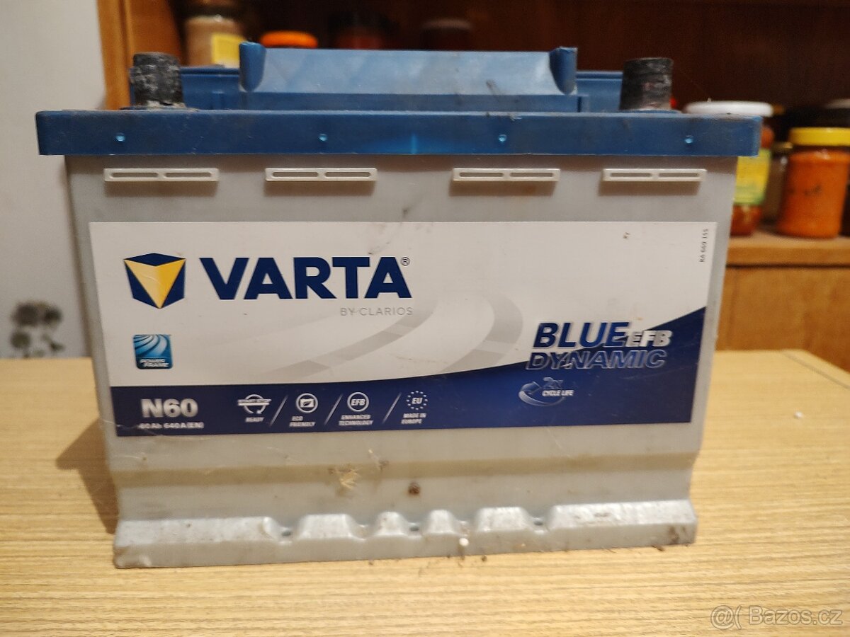 Autobaterie VARTA Blue Dynamic EFB 60Ah, 12V, N60