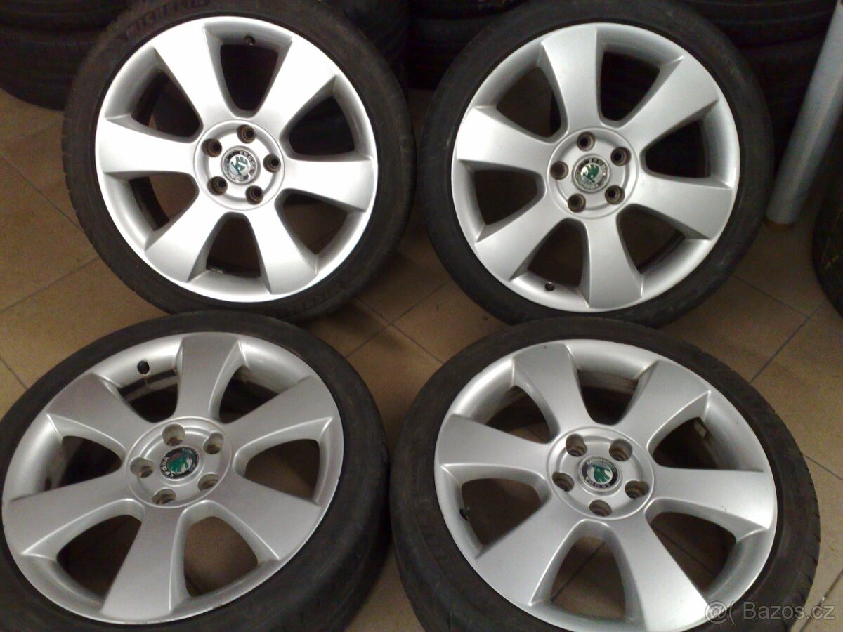 alu kola 5x112 r18 original škoda 225/40/18