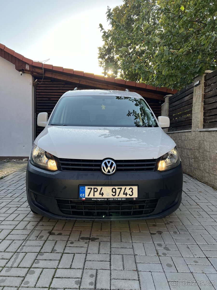 VW Caddy 2.0 CNG, 162500 km, 2015 rv, 5 míst,odpočet DPH