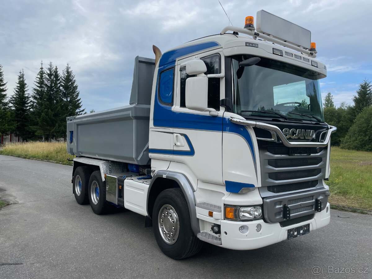 Sklápěč Scania R 580 6x4 r.v. 11/2015 - TOP stav