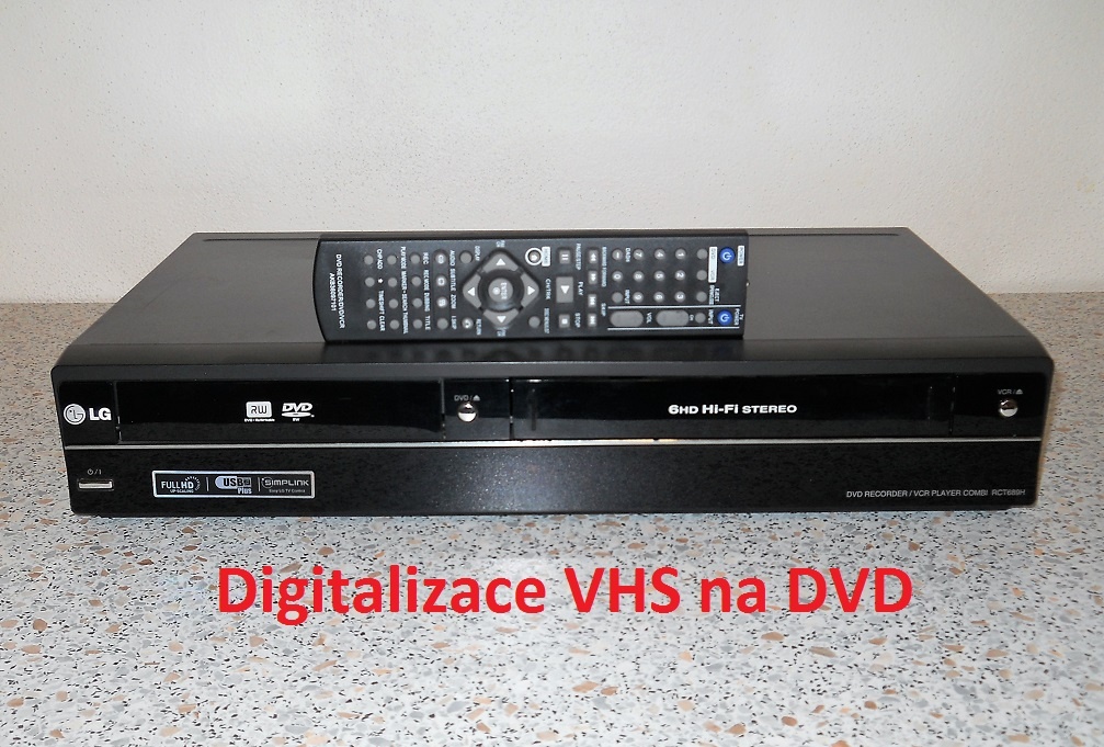 VHS-DVD rekordér LG RCT689H