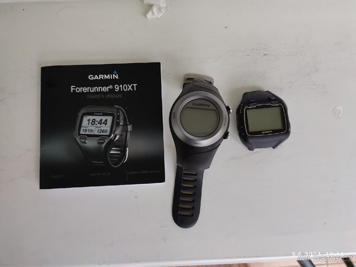 Prodám hodinky GARMIN 910 XT + 405, na ND