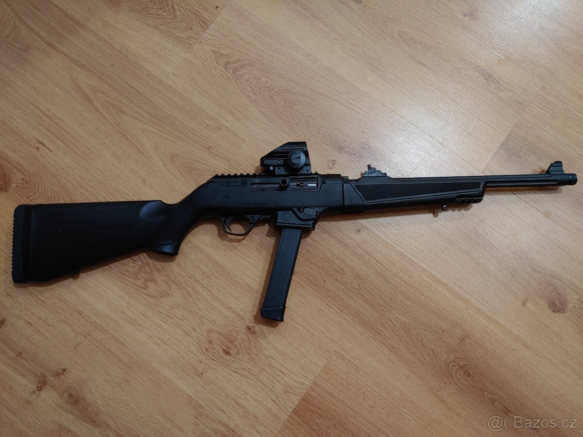 Puška Ruger PC9 + taktická pažba + zásobníky