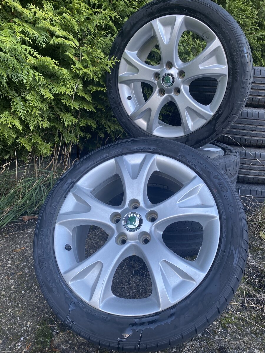 letní ALU ORIG.ŠKODA PALLAS 5x112 r17