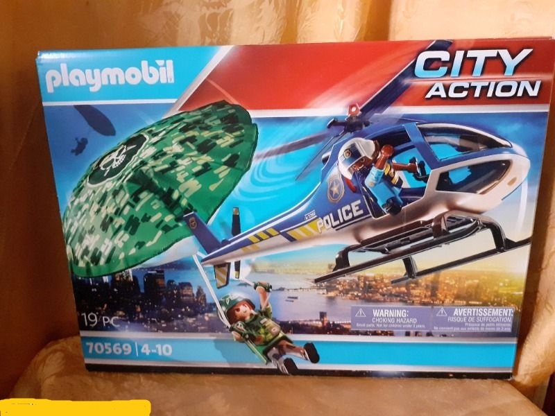 nový PLAYMOBIL City Action Policejní vrtulník Padák 7