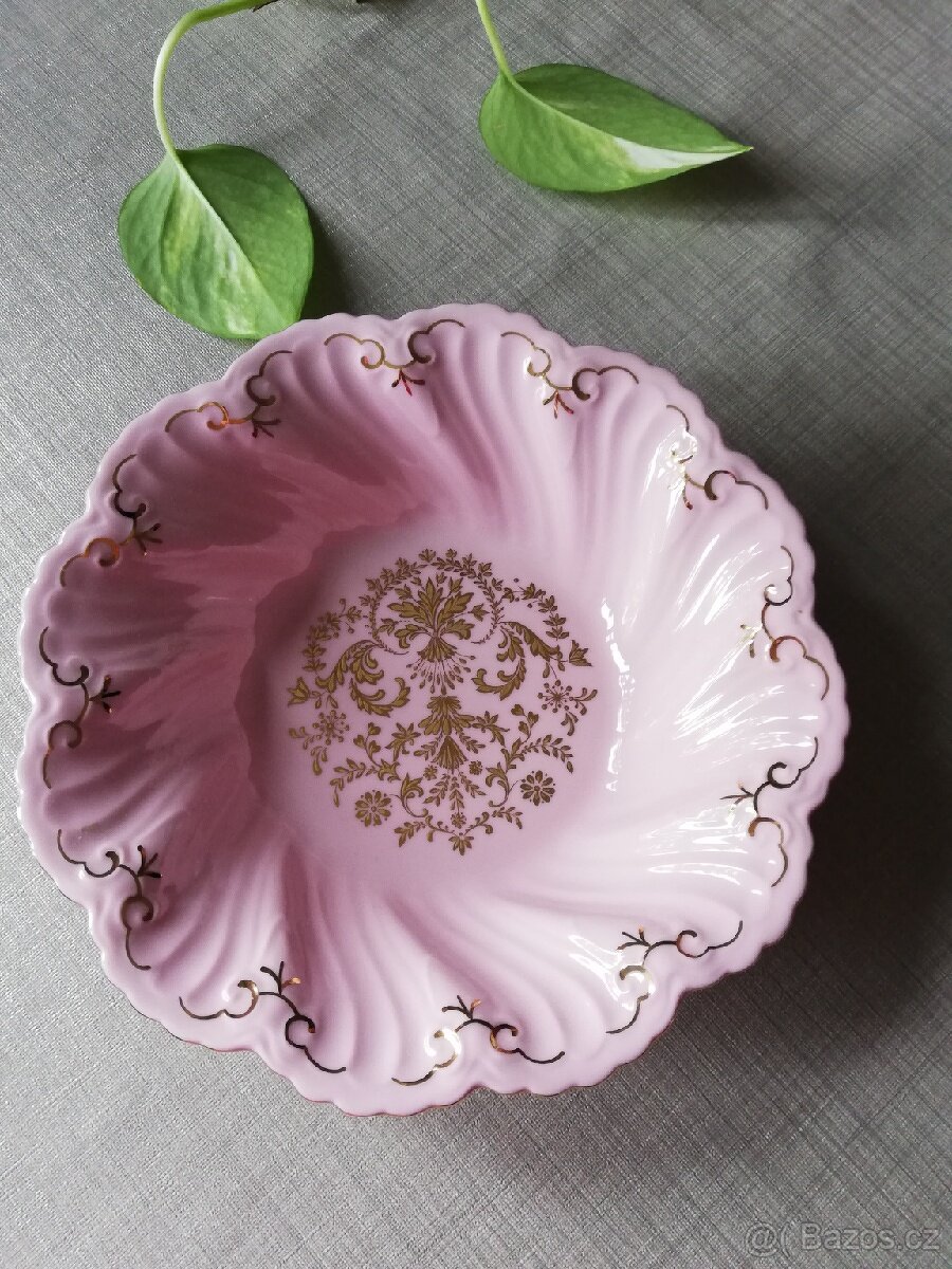 Růžový porcelán H&C Czech