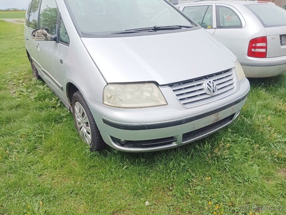 VW Sharan přední nárazník kapota LA7W chladičová stěna...