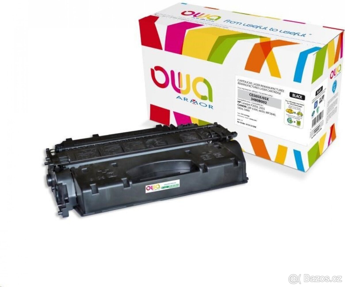 Cartridge CE505X/05X na HP 2O55 a CANON 3480 B002 .