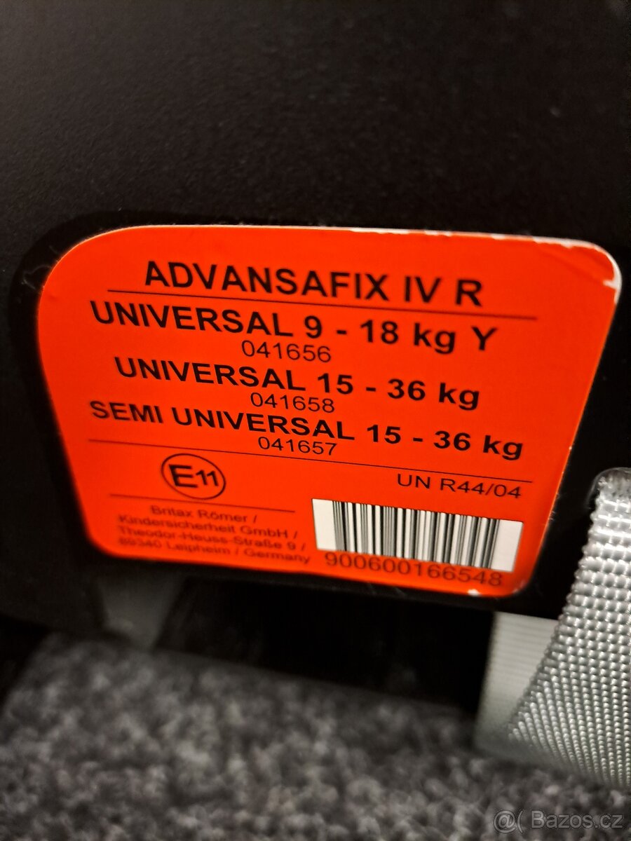 Autosedačka Britax Römer Advansafix IV R