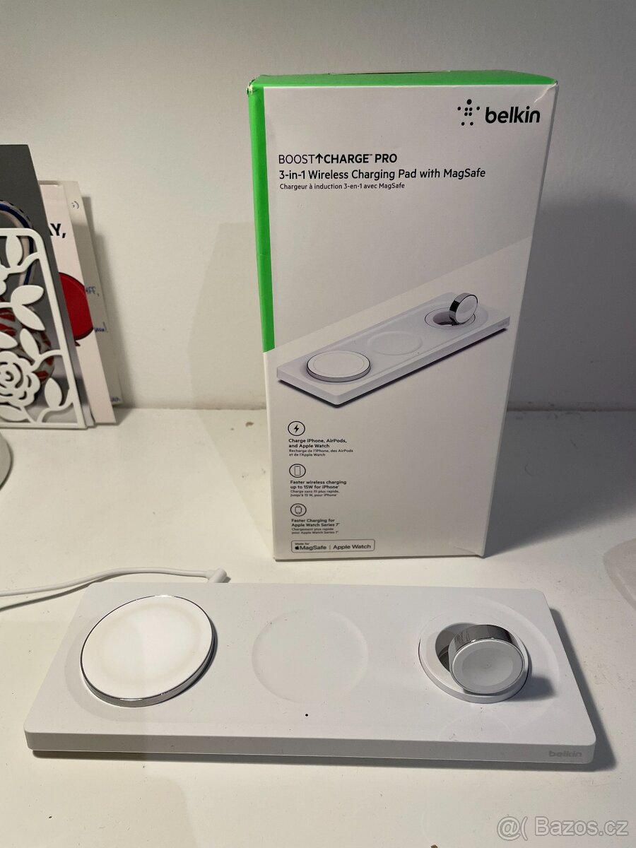 Bezdrátová nabíječka Belkin BOOST CHARGE PRO 3v1, záruka