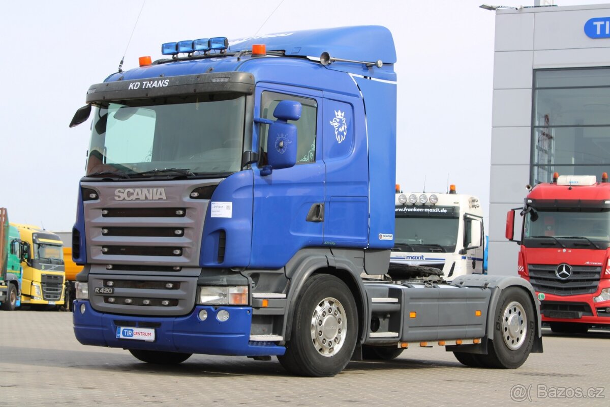 Scania R420, HYDRAULIKA, RETARDER, MAJÁKY