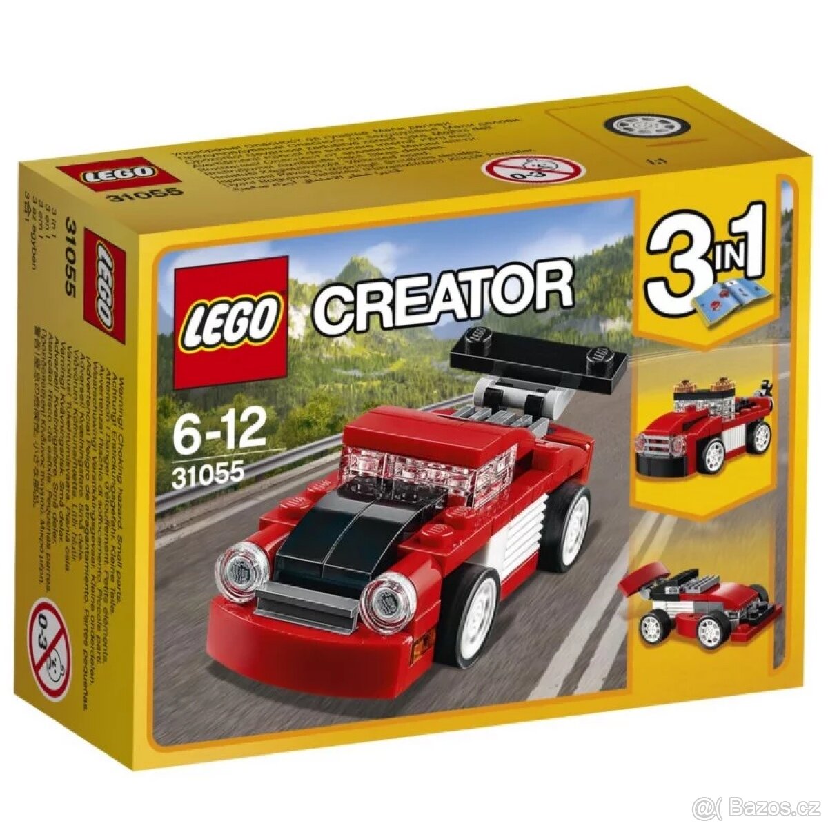 Lego auto - lze postavit 3 druhy aut