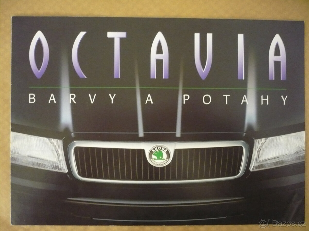 Prospekt Škoda Octavia barvy a potahy 10/1996