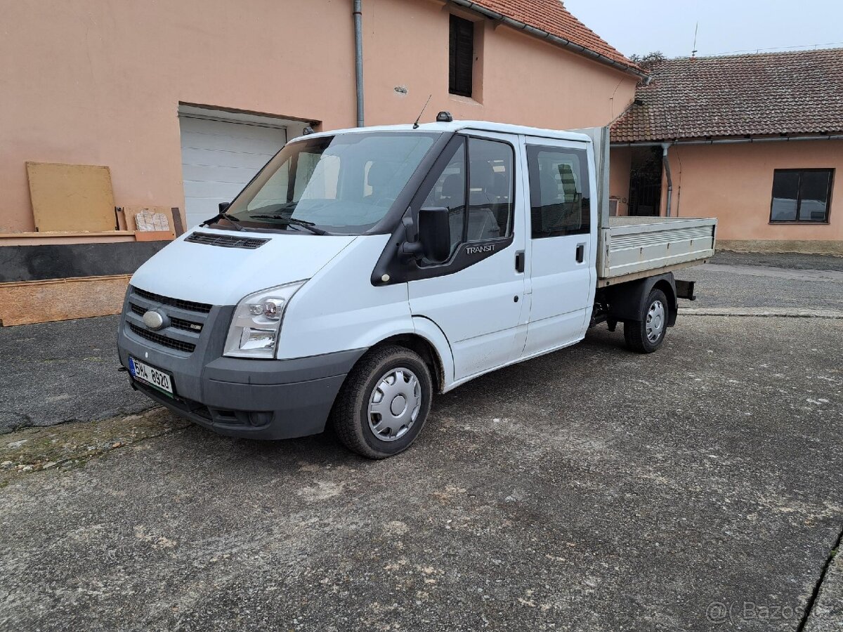 Ford Transit 2.2 TDCI, 7 míst, valník