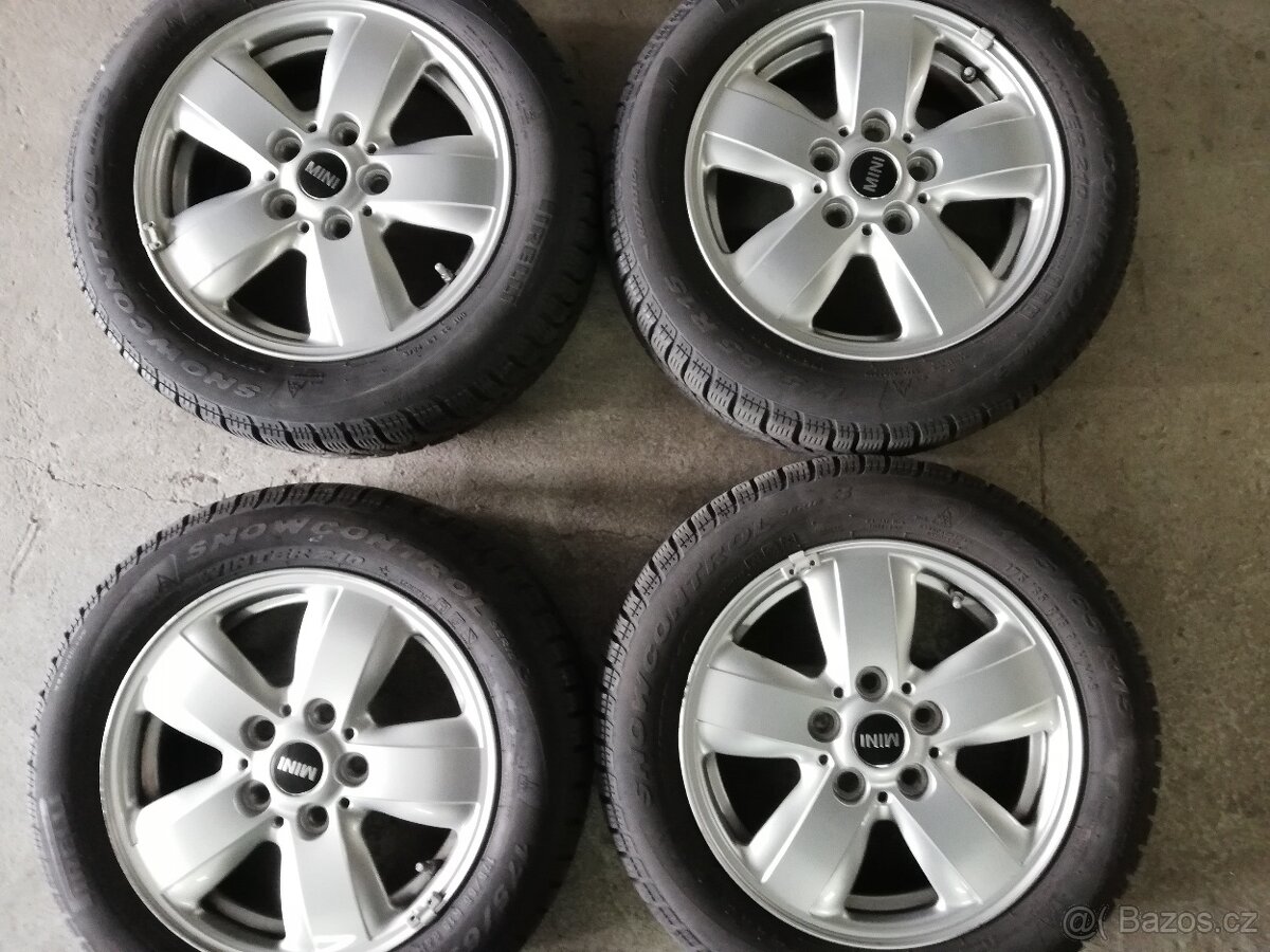 15" 5x112 Alu kola na Mini Cooper + zimní pneu 175/65 r15