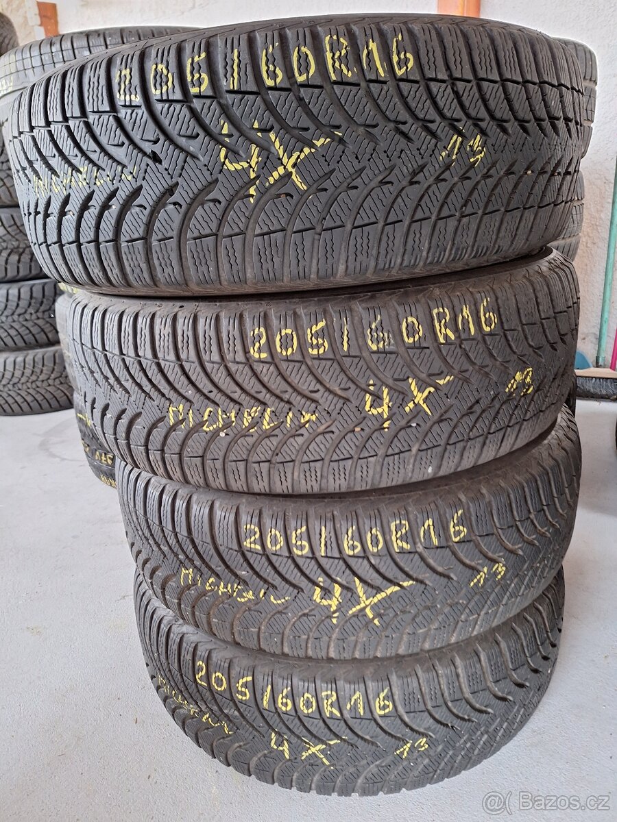 Prodám zimní pneu 205/60/16 Michelin