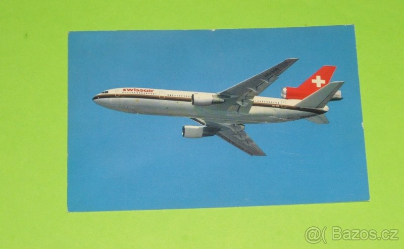 Pohlednice Swissair s DC-10-30