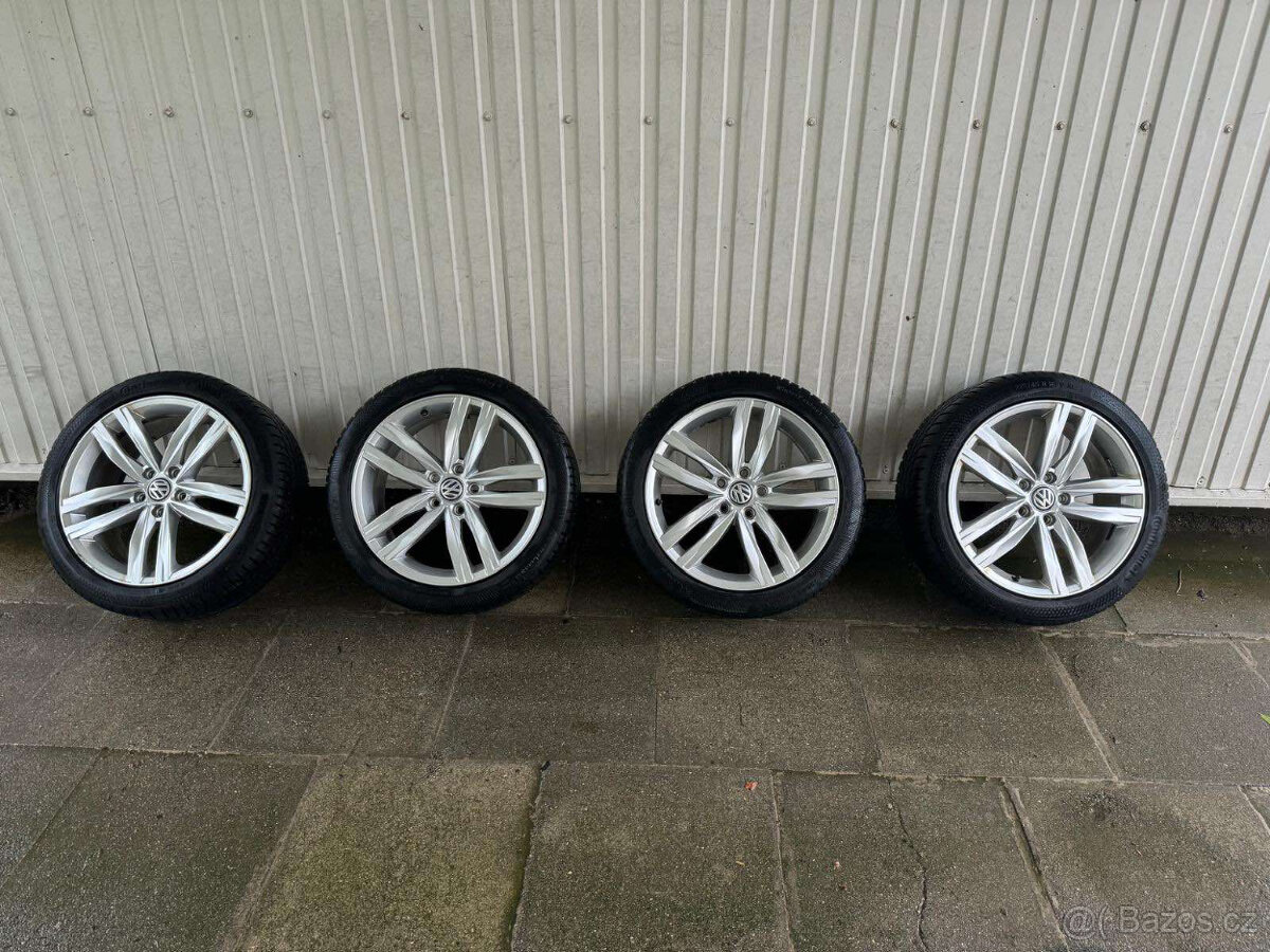 Zimní alu sada disky originál VW 5x112 7,5Jx18 ET51