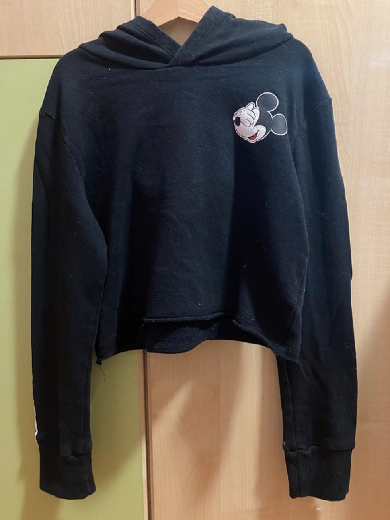 Černá Mickey Mouse mikina 146/152