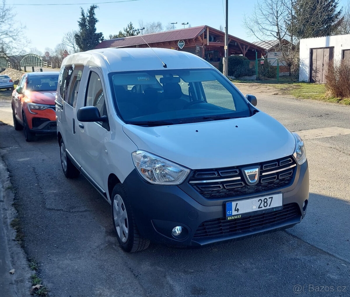 Dacia Dokker 1.6 SCe 75kW, 99 868km, Klima, Tažné, 5 míst