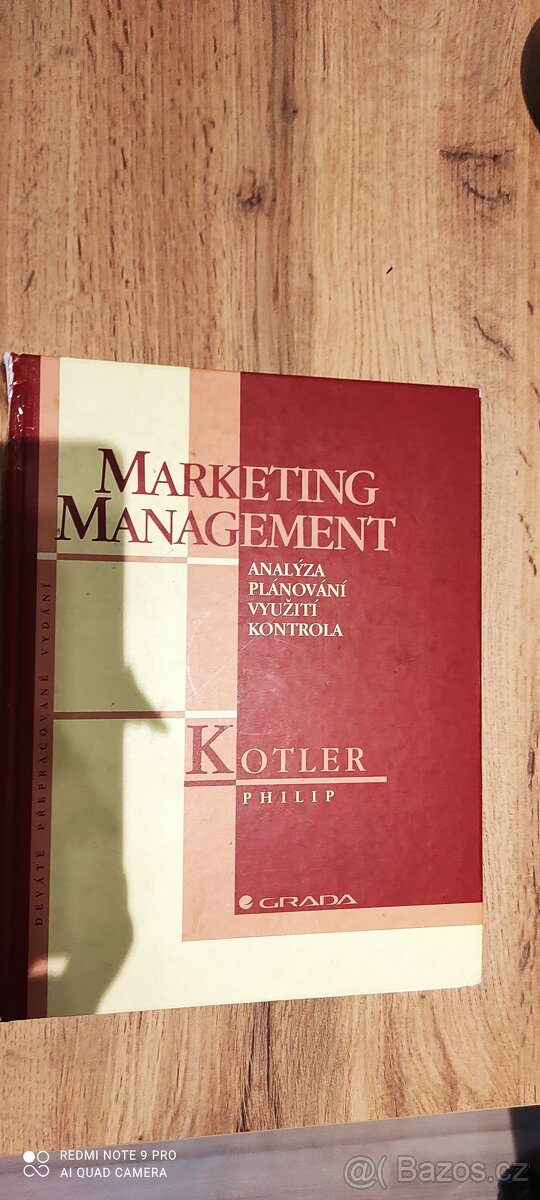 Marketing Management analýza plánování využití a kontrola