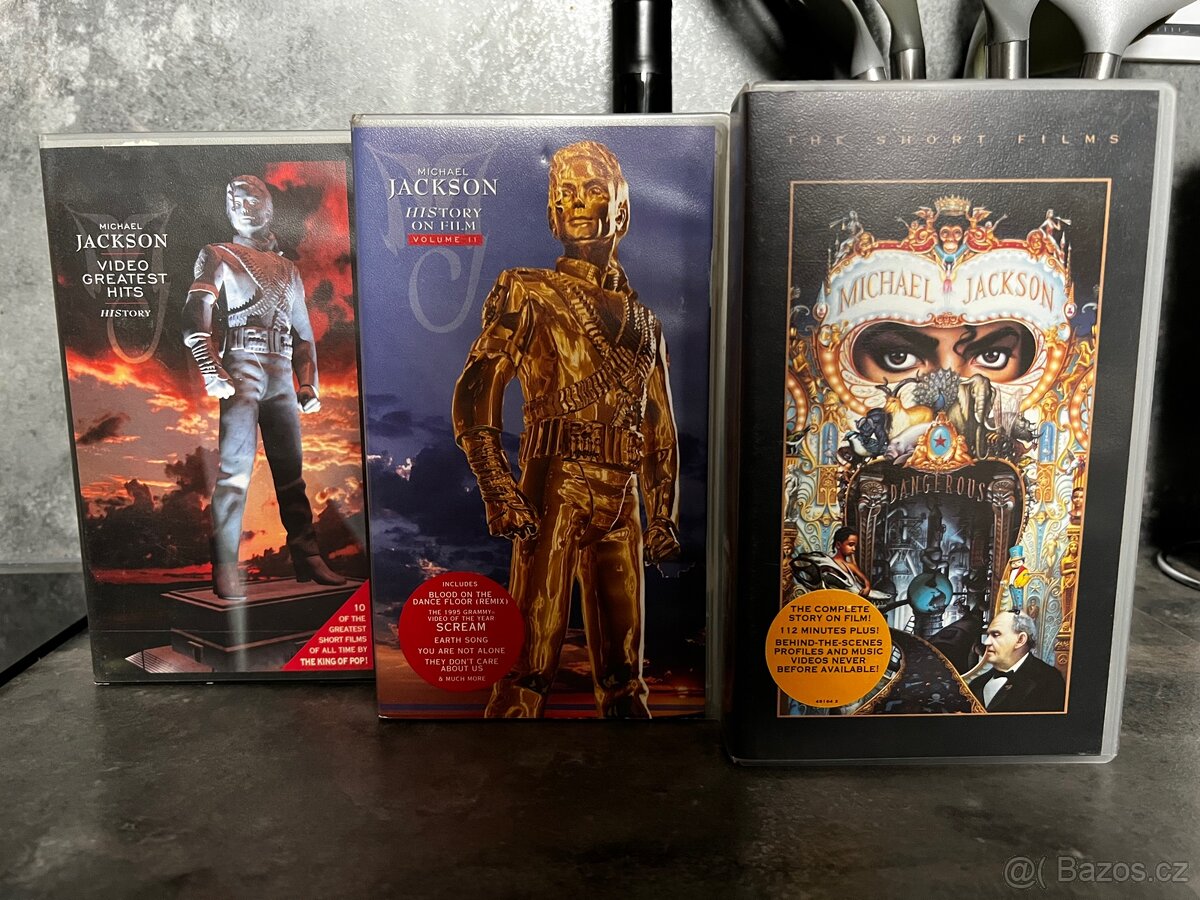 3x VHS kolekce MICHAEL JACKSON | top stavy))