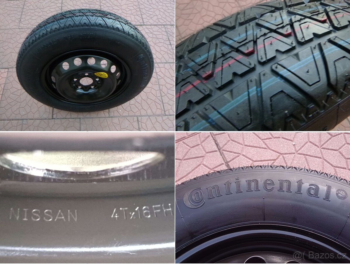 Rezerva dojezdové kolo originál Nissan 5x114,3 4Jx16 ET40