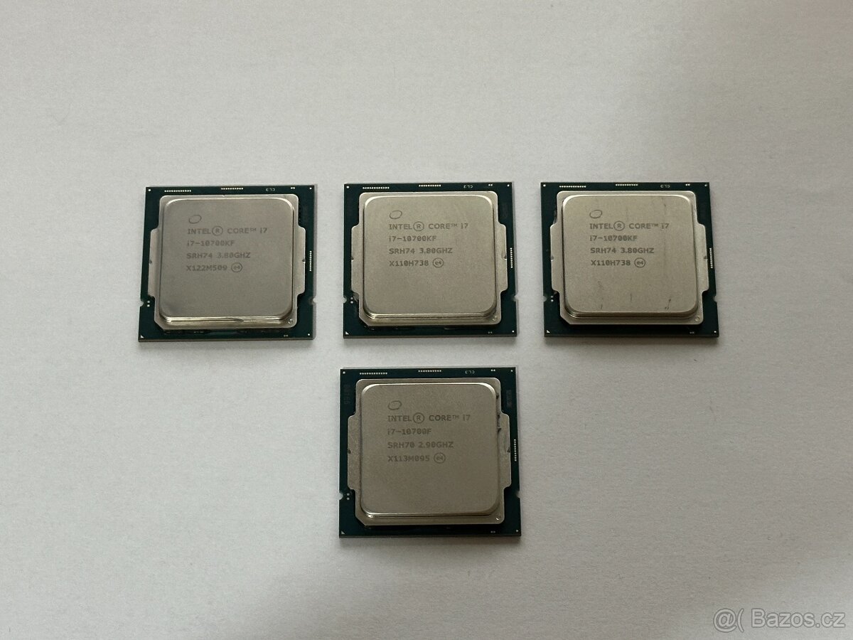 8 jádra : Intel Core i7 10700KF + 10700F