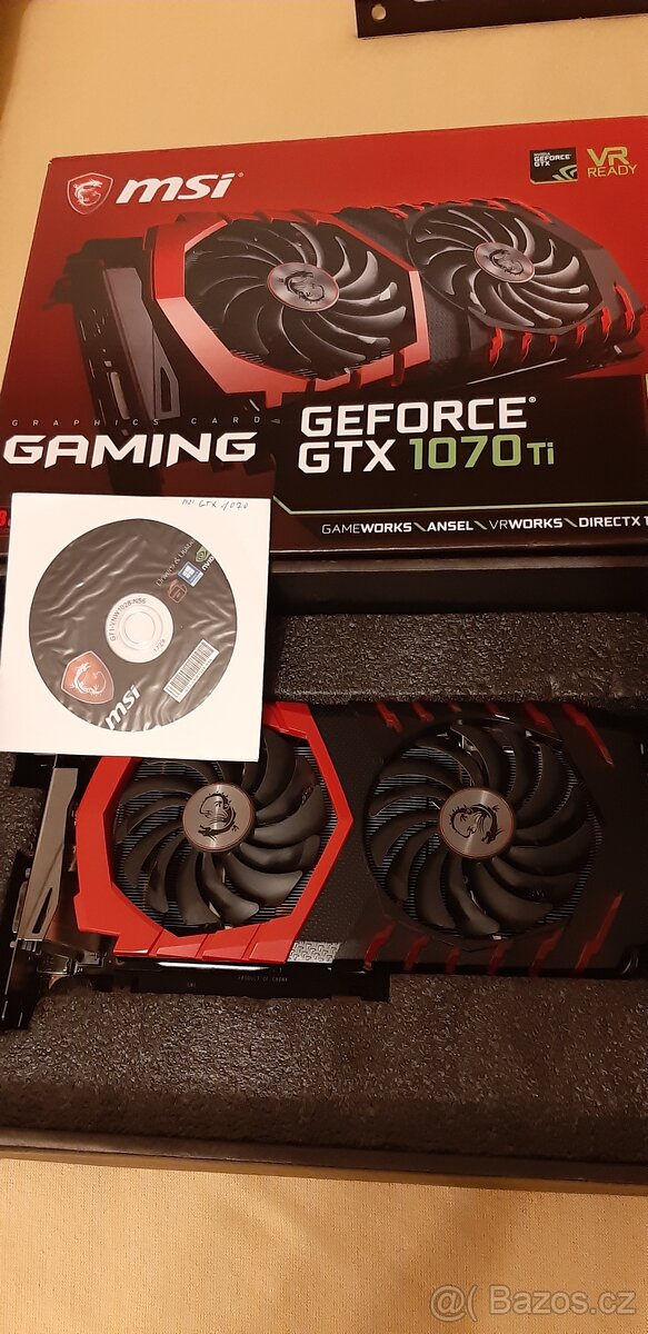 MSI GeForce GTX 1070 Ti GAMING 8G - plně funkční