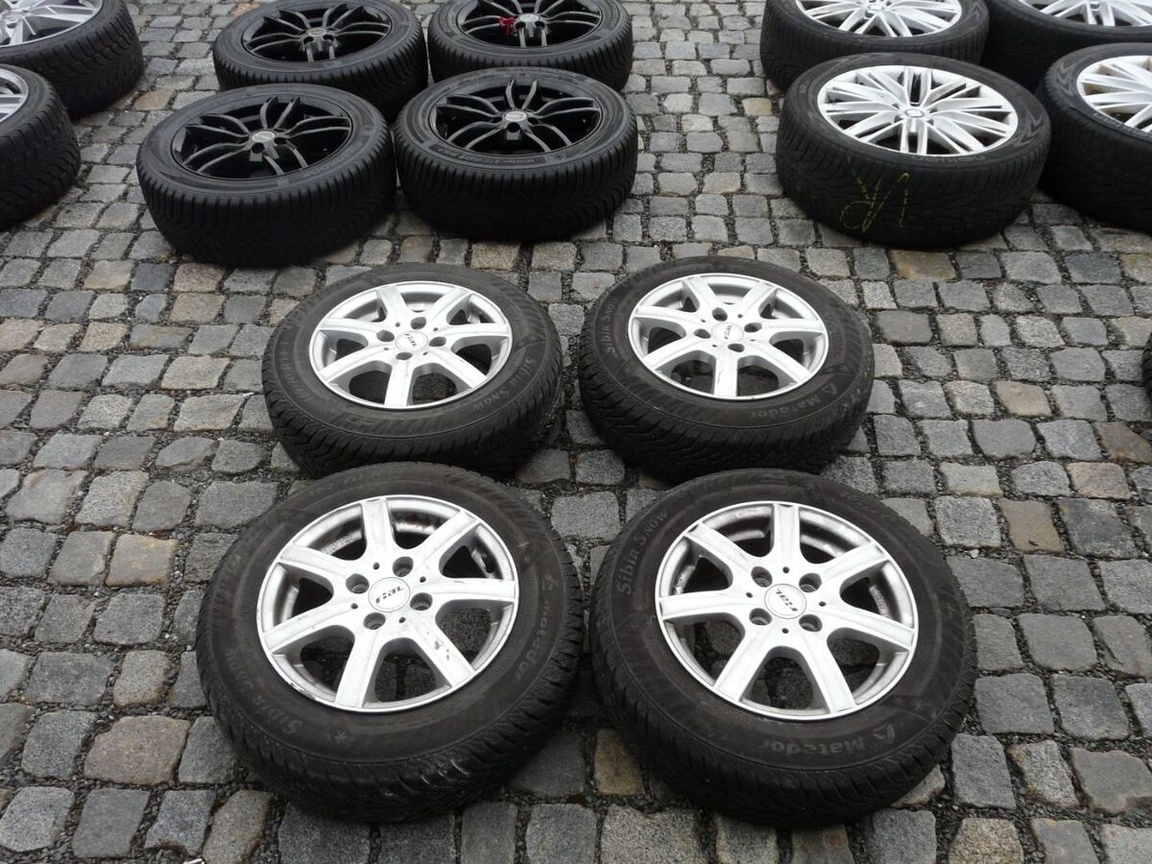 ALU KOLA + ZIMNÍ PNEU 165/70R14 VW14" SEAT ŠKODA