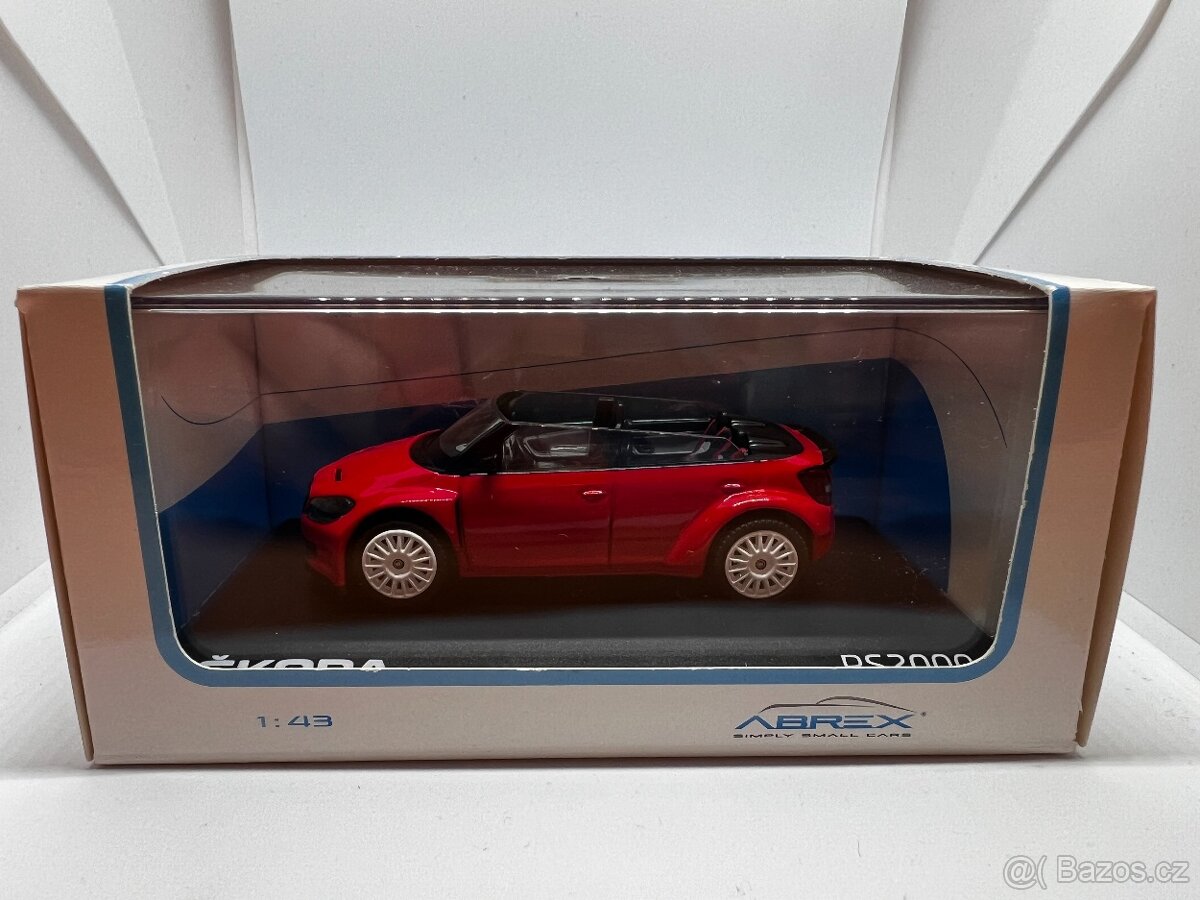 Škoda Fabia RS2000 červená 1:43 ABREX