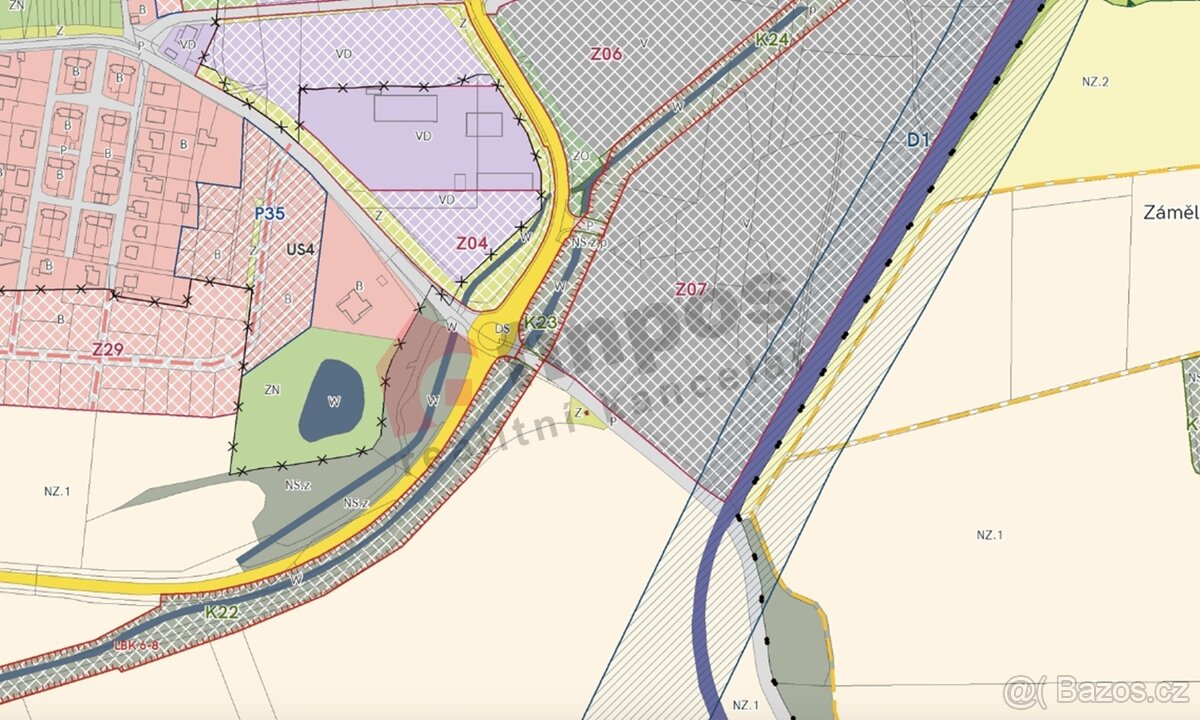 Prodej komerčního pozemku průmyslová zóna Poběžovice okr. Do