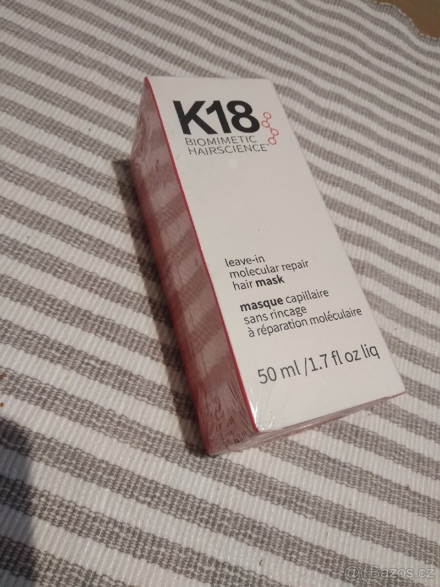 K18 mollecular Repair hair mask peptidy na barvené vlasy