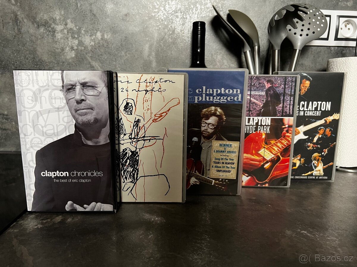 5x VHS kolekce ERIC CLAPTON | top stavy))