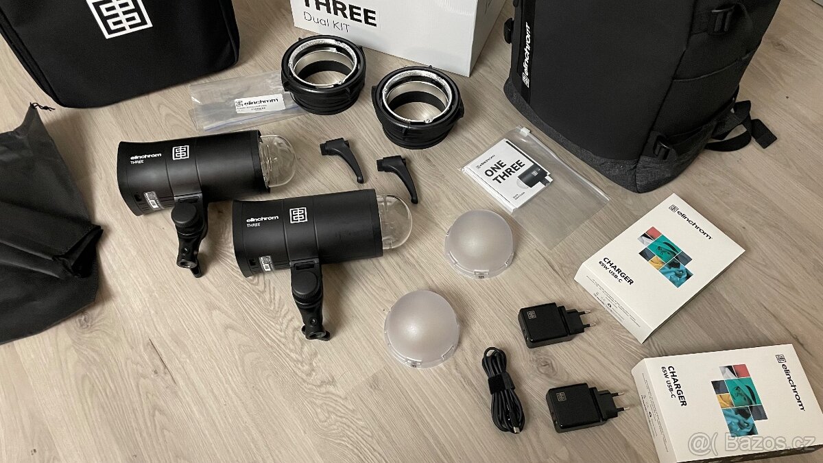 Prodám Elinchrom THREE Dual Kit – ve 100% stavu