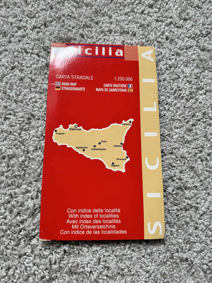 Mapa Sicílie