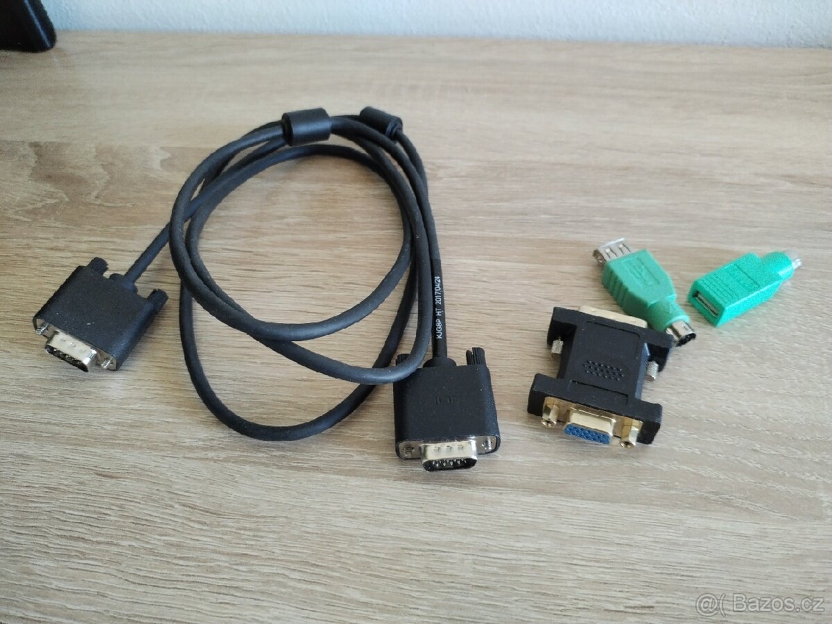 Redukce USB/PS2, DVI/VGA, VGA/VGA